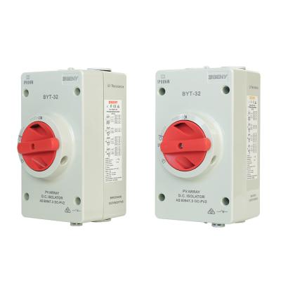 China IP66 DC Solar Isolator Switch Waterproof 1000V 1200V 16A 25A 32A for sale