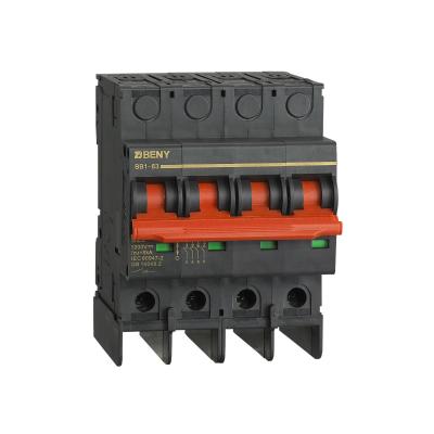 China DC Miniature Circuit Breaker Short Circuit Protection 4P 1200V 63A For Solar PV for sale