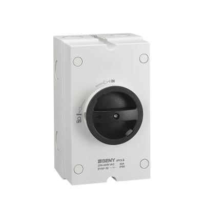China IP66 AC Isolator Switch 3 Pole 4 Pole 230VAC Electric Protection Enclosure for sale