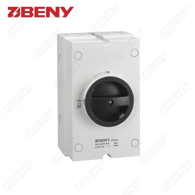 China IP66 Enclosed AC Disconnect Switch 3P 230V 440V Electric Isolation Switch for sale