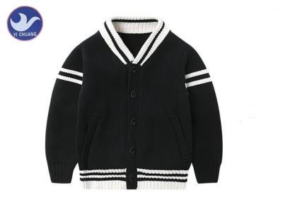 China Anti - wrinkle Kids Sweater Coat With Pockets / Autumn Baseball Uniform for sale