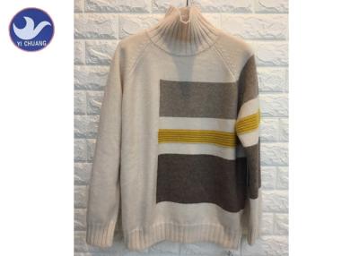 China High Neck Fashion Pattern Womens Knit Pullover Sweater Thick Winter Jumper for sale