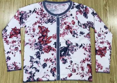 China Reactive Flowers Print Womens Knit Cardigan Sweater Manufacturer In China OEM Service for sale