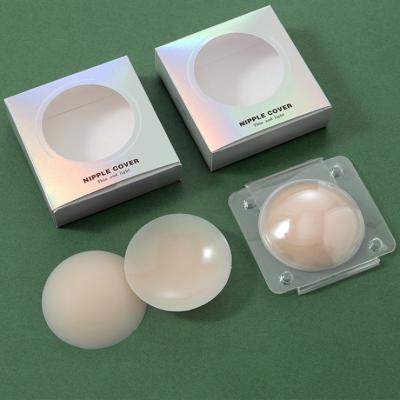China Ultra Thin Matte Silicone Glue Medical Grade Solid Self Adhesive New Silicone Seamless Nipple Cover for sale