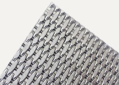 China SS304 SS316 Cladding Metal Mesh 3.5mm Thickness Decorative Woven Mesh for sale