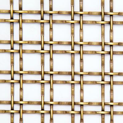 China Twill Weave Ornamental Woven Wire Grilles Polished Surface 1m-2m Width for sale
