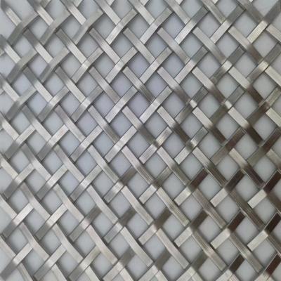 China Modern Style Interior Wire Mesh Stainless Steel Flat For Protect Railing à venda