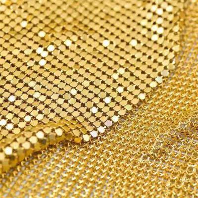 China Stainless Steel Oil Resistant 2-8mm Metallic Glitter Fabric for sale