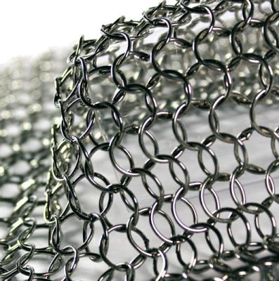 China SHUOLONG Metal Mesh Curtain Stainless Steel Ring Mesh Metal Mesh Fabric Aesthetic en venta
