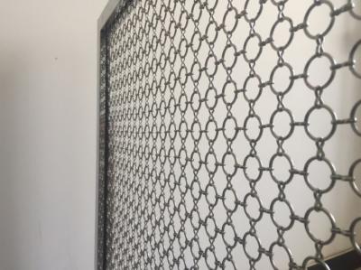 China Stainless Steel Link And Ring ring mesh curtain Shielding For Industrial for sale