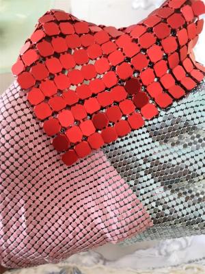China Waterproof Metal Mesh Fabric 3mm Sequin Architectural Partition for sale