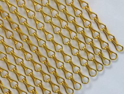 China Medidas 90x210cm Chain Link Wire Mesh Curtain Tamanho para barreiras de segurança comerciais à venda