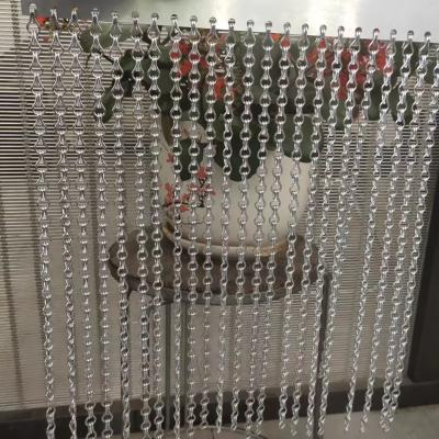 China Medidas 90x210cm Chain Link Wire Mesh Curtain Tamanho para barreiras de segurança comerciais à venda