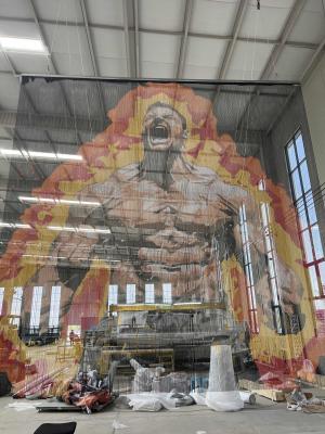 China Creative Decorative Aluminum Chain Curtain for Furniture and Art Installation, Fireproof Customizable Metal Mesh Design for sale