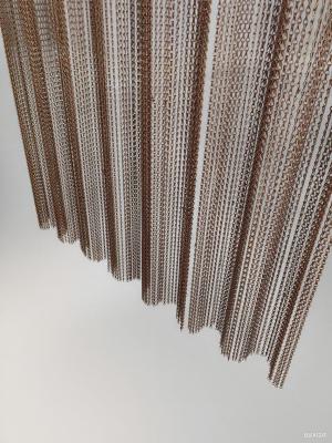China Aluminum Chain Link Curtain with Custom Size and Durable Rails And Other Fittings for sale