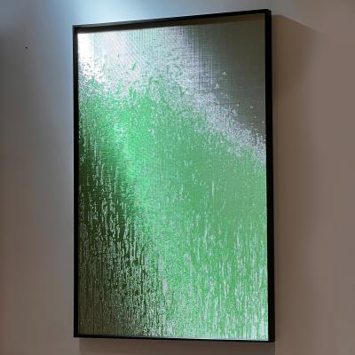 Cina Decorazione da parete artistica in metallo intrecciato ispirata alla natura con luci e ombre in vendita