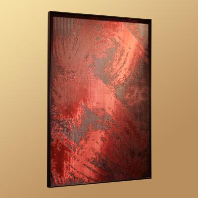 China Architectural Decorative Metal Artwork Modern Ember Inspired Mesh Design for sale