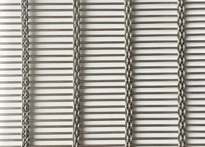 China SS Natural Colour Plain Weave Metal Cabinetry And Stairs Decorative For Architectural Woven Wire Mesh for sale