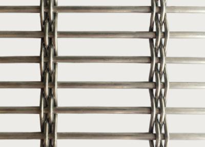 China SS 316 Plain Weave Metal Interior Furniture Decorative For Architectural Woven Wire Mesh for sale
