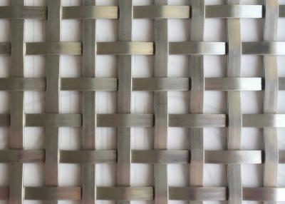 China 3.6mm Sturdy Flat Wire Mesh Panels Plain Woven Furniture Screen for sale