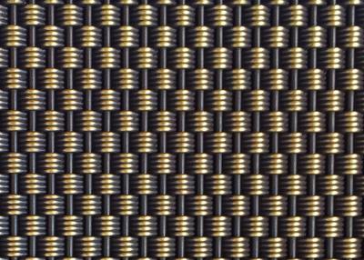 China Anti Bronze Weave Architectural Metal Mesh 4.6mm for sale
