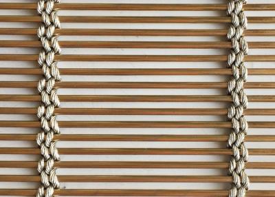 China PVD Antique Brass Stainless Steel Metal Mesh High Tension 3m To 100m for sale