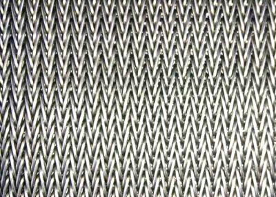 China Free Oil  Industrial Braided Wire Mesh Wave Linen Metal Mesh Belt for sale