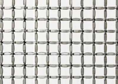China Natural Color 2.5mm Embossed Lock Crimp Wire Mesh Metal Screen For Cabinet Doors for sale