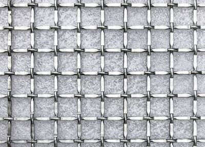 China Decorative Square Crimped Woven Wire Mesh XY 2127 For Cabinet Grilles for sale