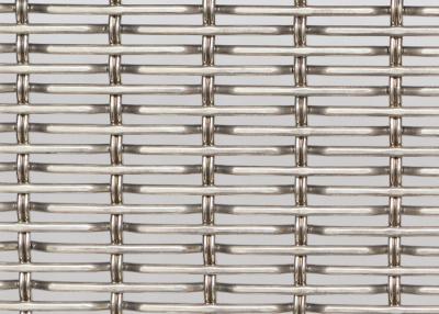 China Rigid Stainless Steel Woven Lock Crimp Wire Mesh Stairs Railing OEM for sale