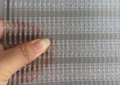 China 0.8mm Plain Woven Wire Mesh Glass Panels Exterior And Interior Decorative Facade for sale