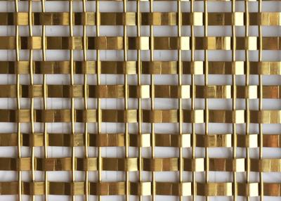 China OEM Golden Architectural Decorative Woven Wire Mesh Stainless Steel XY 1513G for sale