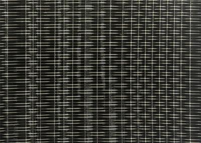 China 0.9mm 3m Copper Black Woven Wire Mesh Glass Laminated For Office Building for sale