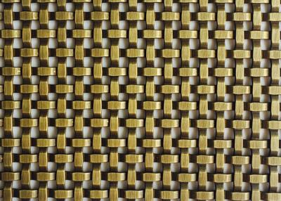 China Wall Cladding Architectural Woven Metal Decorative Wire Mesh Grilles Partitions 24% Space for sale