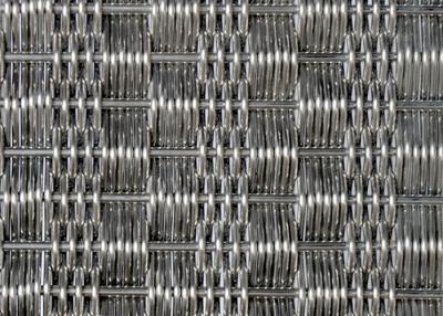 China Woven Architectural Decorative Screen Mesh Stainless Steel SGS 4.5mm Thick for sale
