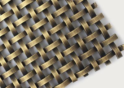 China Het rode Traliewerk Mesh Interior Design Anti Alkaline van het Koperstaal 20m Dikke 2.5mm Te koop