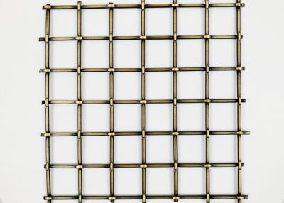 China 5.5mm Decorative Brass Grilles Rustproofing Metal Wire Mesh Stairs Railings for sale