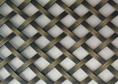 China 5ft Crimped Stainless Steel Decorative Wire Mesh Grilles 43.2% Opening Area for sale