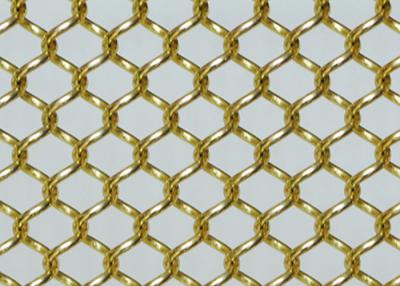 中国 陽極酸化された酸化10ft金属のコイルの飾り布の金網のカーテンは隔壁を 販売のため