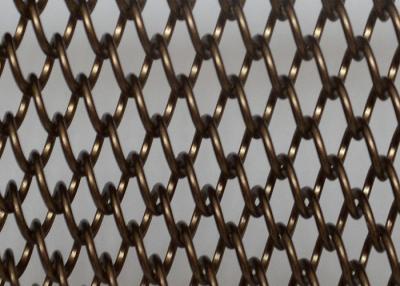 China ShuoLong Space Dividing Metal Mesh Curtain Panels Antique Bronze 8.4mm for sale