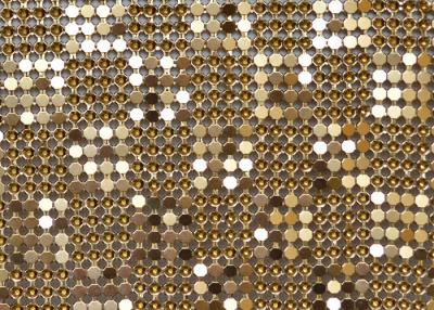 China Tela de acero de la escama del metal de los hoteles de la tela de la lentejuela del metal de la decoración de SHUOLONG en venta