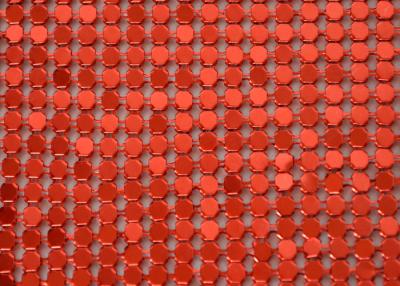 China 3mm Waterproof Metal Mesh Cloth Fabric Sequin Building Partition for sale