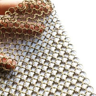 Chine GV d'acier inoxydable Ring Mesh Curtain Indoor Fexible de 1mm Anticut à vendre