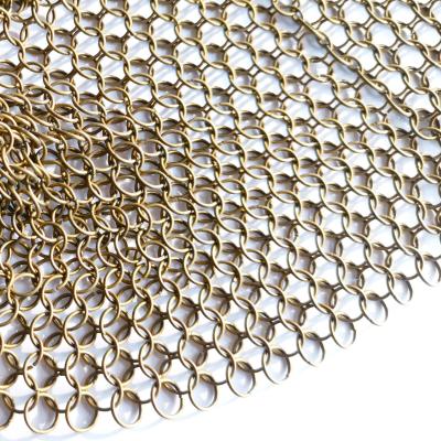 Chine GV d'acier inoxydable Ring Mesh Curtain Indoor Fexible de 1mm Anticut à vendre