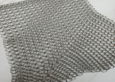 China Van het het Metaalroestvrije staal van SS316 HDG PVD de Zalen van Ring Mesh Plain Woven For Exhibition Te koop
