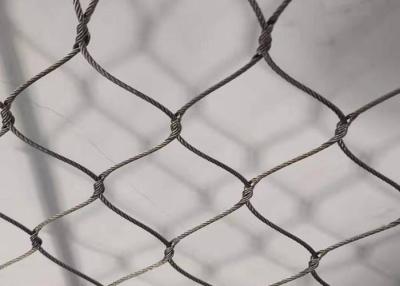 China SHUOLONG 7x7 Hand Woven Mesh Facade Stainless Steel Rope Mesh Netting for sale