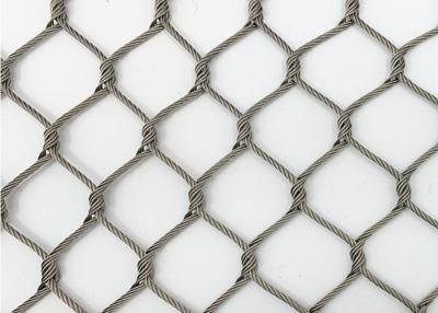 China 100x100 Flexible Wire Mesh For Animal Enclosures Anti Impact Metal Rope Fence for sale