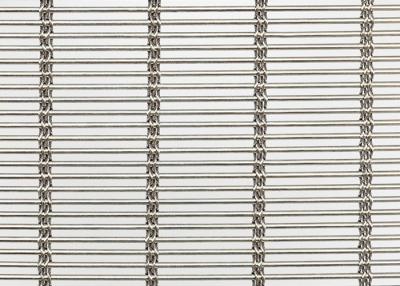중국 우븐 메탈패브릭 피복재 3.5 밀리미터 건축학 금속 그물 세공 커튼 판매용