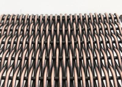 China Antique 6mm Architectural Woven Metal Mesh Copper Ss Decorative For Wall Coverings for sale