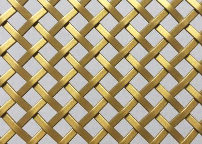China Alambre arquitectónico de acero inoxidable Mesh Gold Color Panels del balcón de 3m m en venta